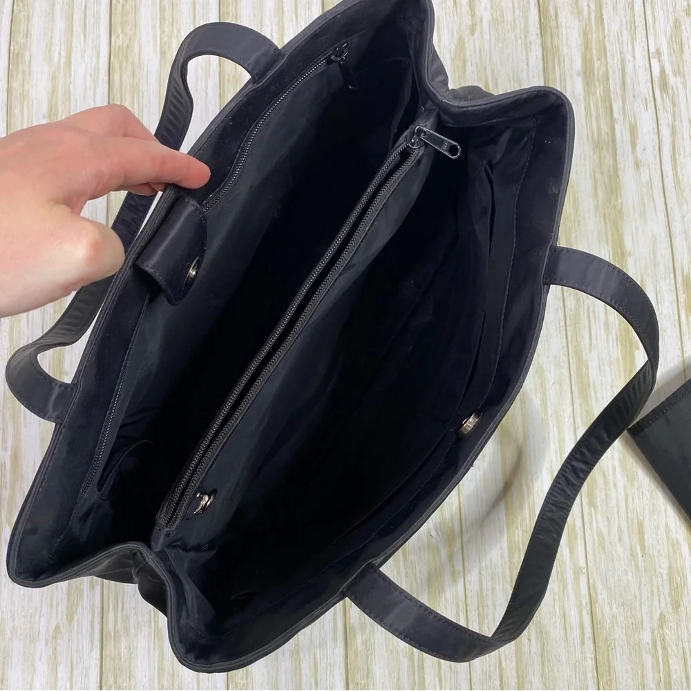 Kate Spade Black Nylon Diaper Bag with Changing Pad